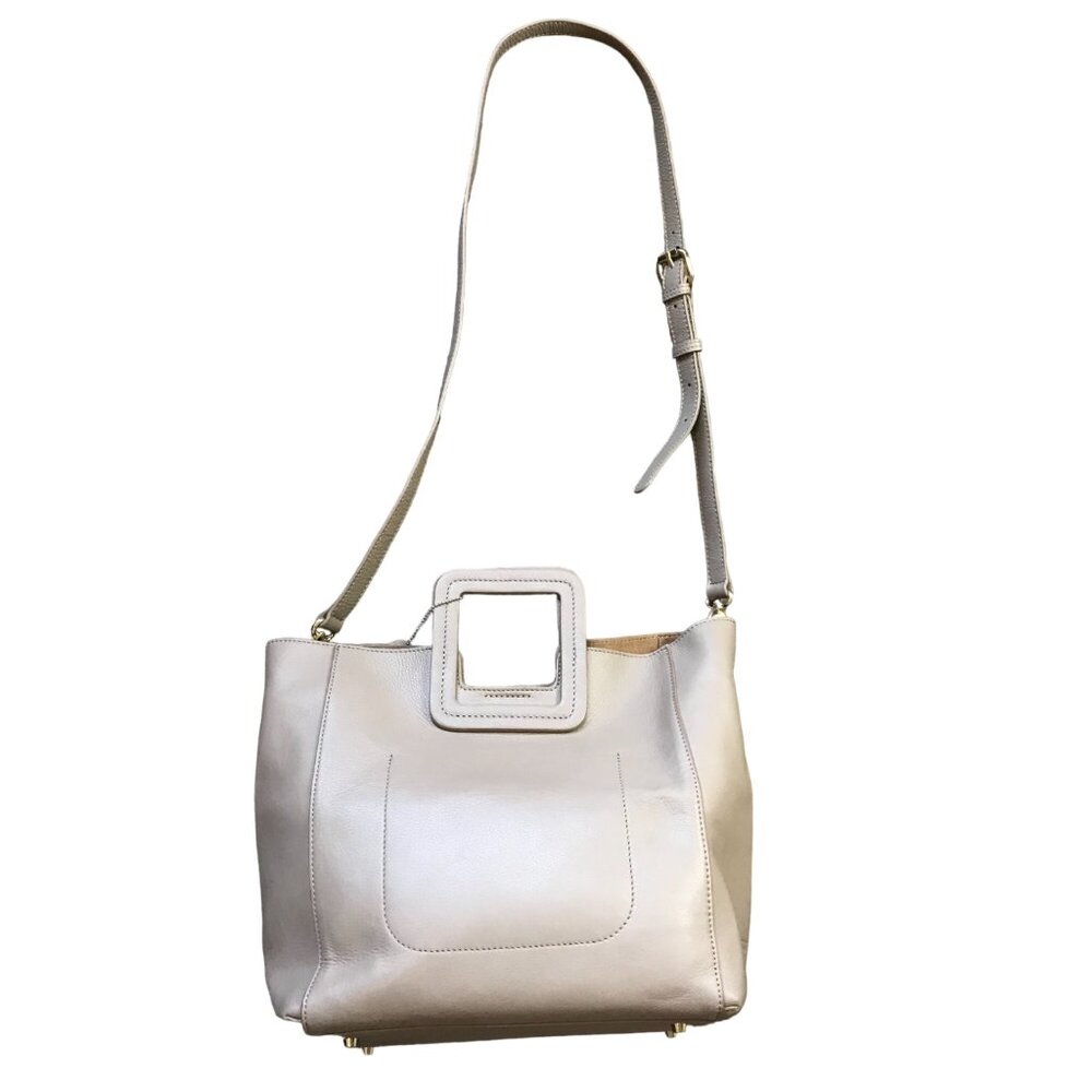 TMRW Studio Antonio‎ Medium Leather Crossbody Bag Removable Inner Pouch Neutral
